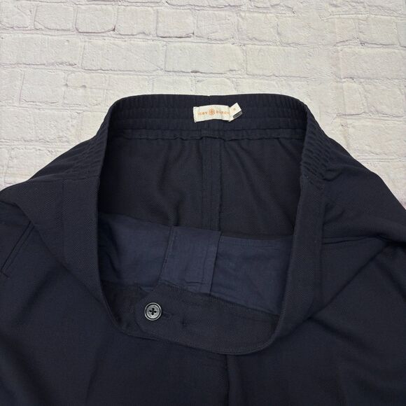 Tory Burch Women Wool Stretch Dress Pants Trouser Size 10 Dark Blue D043 -17 - Picture 12 of 16